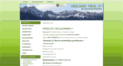 Desktop Screenshot of ordination.urologie-tirol.at
