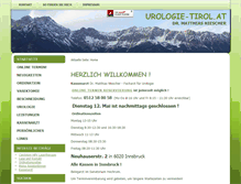 Tablet Screenshot of ordination.urologie-tirol.at